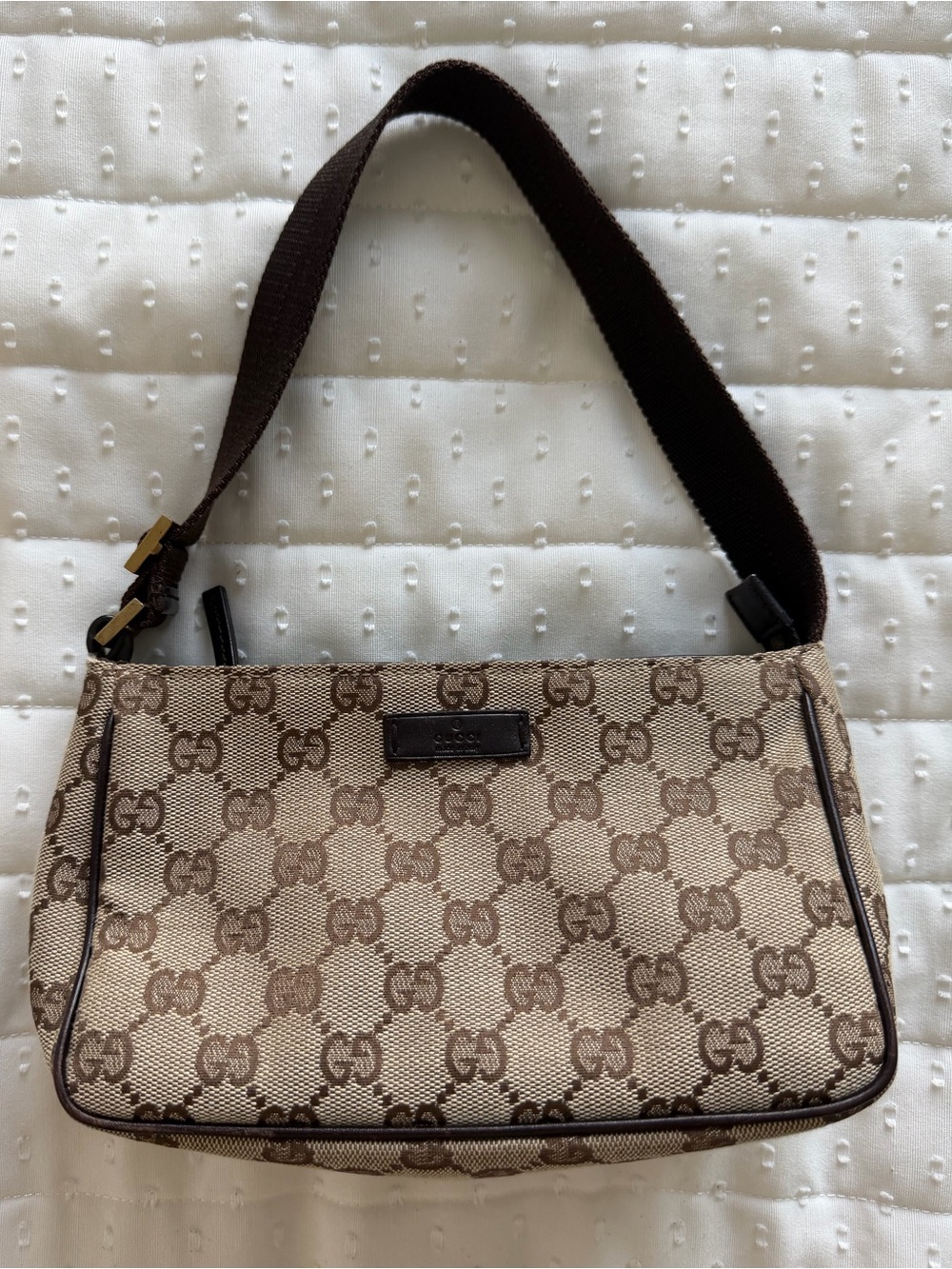 Authentic Vintage Gucci GG Canvas Pochette